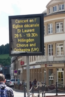 Concert sign